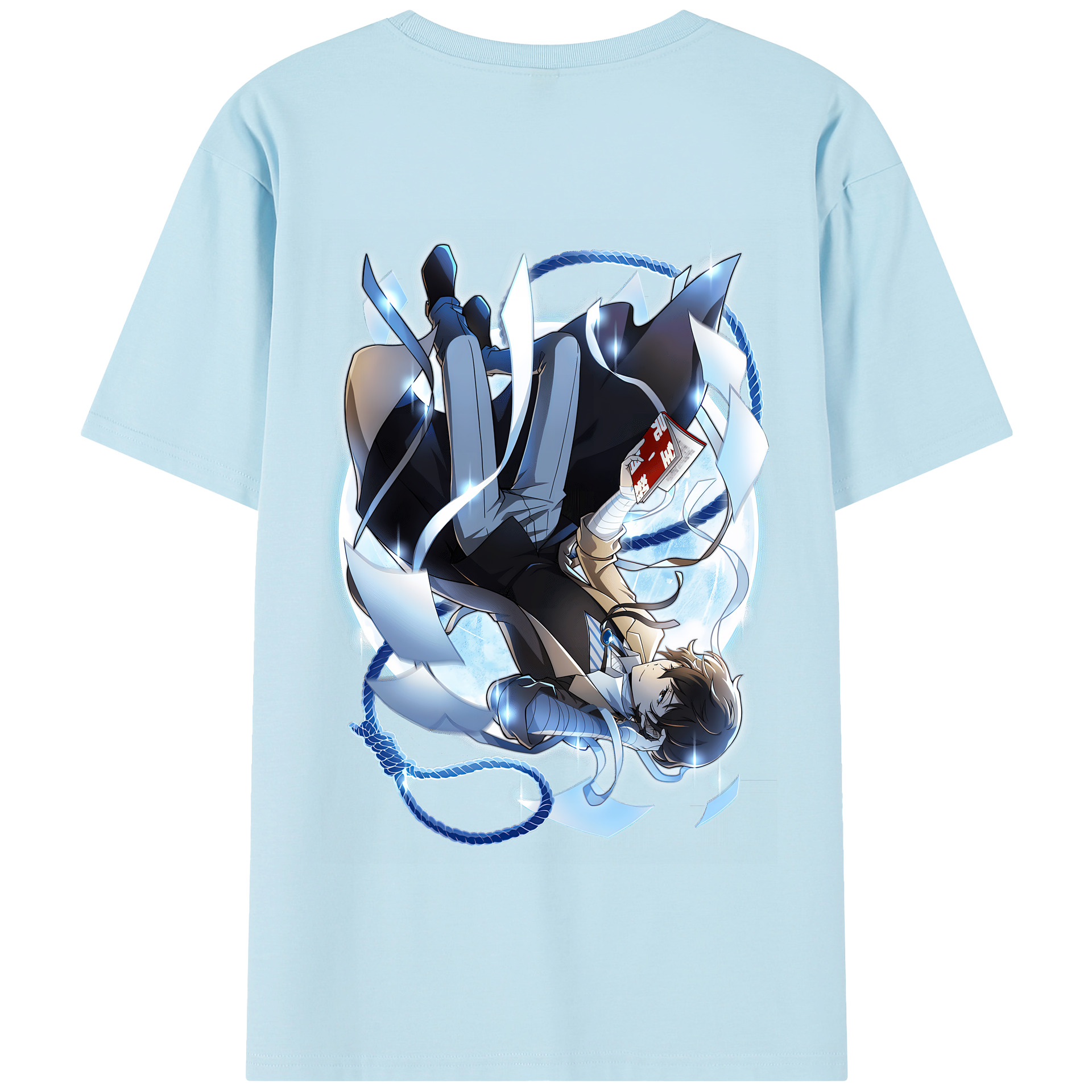（画像用） 文豪ストレイドッグス Bungo Stray Dogs 綿100％半袖Tシャツ（背面プリント）